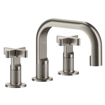 Gessi Inciso+ 3-Loch-Waschtischarmatur mit Kreuzgriffen - Wasserhahn Gessi Inciso+ 3-Loch-Waschtischarmatur mit Kreuzgriffen - Wasserhahn