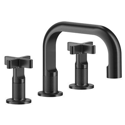 Gessi Inciso 3-Loch-Waschtischarmatur - Kreuzgriff, H=59mm, Ausladung 140mm Gessi Inciso 3-Loch-Waschtischarmatur - Kreuzgriff, H=59mm, Ausladung 140mm