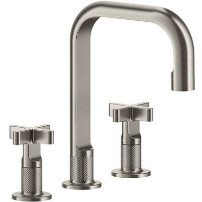 Gessi Inciso 3-Loch-Waschtischarmatur - Kreuzgriffe, 139mm Höhe, 160mm Ausladung Gessi Inciso 3-Loch-Waschtischarmatur - Kreuzgriffe, 139mm Höhe, 160mm Ausladung