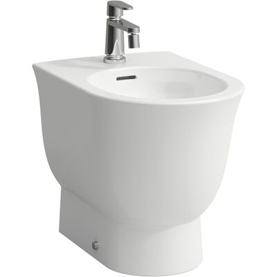 LAUFEN Weiß Classic Bidet - 1 Hahnloch, Überlauf, 43cm Hoch - Bidet LAUFEN Weiß Classic Bidet - 1 Hahnloch, Überlauf, 43cm Hoch - Bidet