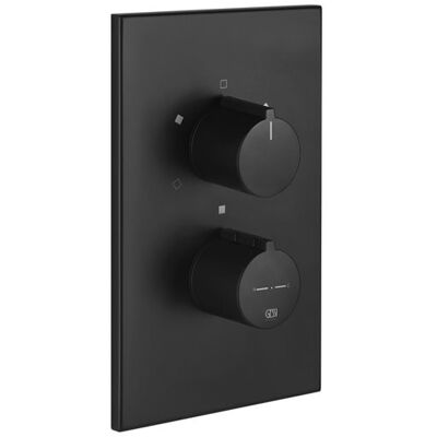Gessi Emporio Via Tortona Fertigmontageset - UP-Thermostat - Schwarz XL Gessi Emporio Via Tortona Fertigmontageset - UP-Thermostat - Schwarz XL