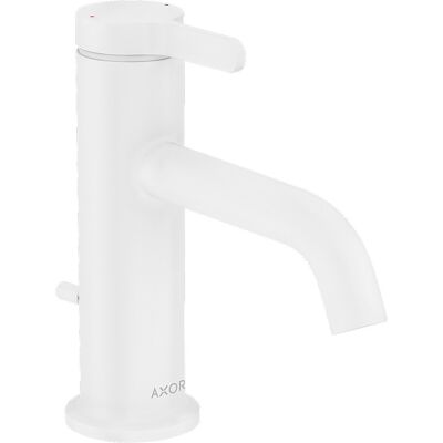 Hansgrohe Axor Uma Mischbatterie - 130 mm Ausladung - Einhebel - Weiß Matt - Badezimmerarmatur Hansgrohe Axor Uma Mischbatterie - 130 mm Ausladung - Einhebel - Weiß Matt - Badezimmerarmatur