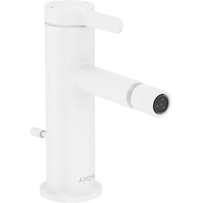 Hansgrohe AXOR One Bidetmischer - 113mm Ausladung, Weiß Matt Hansgrohe AXOR One Bidetmischer - 113mm Ausladung, Weiß Matt