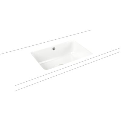 Kaldewei Cayono Unterbauwaschtisch - 59,6x42,6cm - Ohne Überlauf - Weiß Kaldewei Cayono Unterbauwaschtisch - 59,6x42,6cm - Ohne Überlauf - Weiß