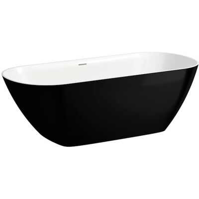 Laufen LUA Freistehende Badewanne - 750x1700x540mm - Schwarz/Weiß Laufen LUA Freistehende Badewanne - 750x1700x540mm - Schwarz/Weiß