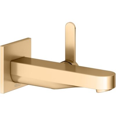 KEUCO IXMO Flat Wandmontage Armatur - Badwaschtisch, Messing gebürstet KEUCO IXMO Flat Wandmontage Armatur - Badwaschtisch, Messing gebürstet