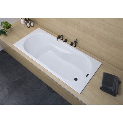 Riho Wei Rechteck-Badewanne - 180x80cm - Niedriger Rand - Sanitärer Acryl Riho Wei Rechteck-Badewanne - 180x80cm - Niedriger Rand - Sanitärer Acryl