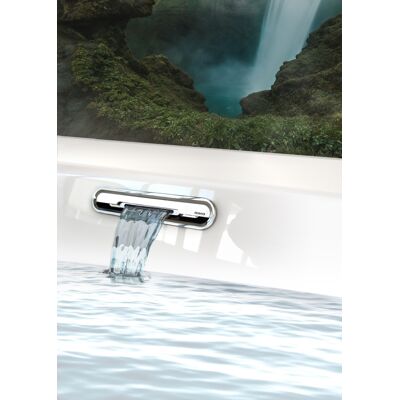 Riho Cubic Badewanne - Rechts, 190x90cm, Plug & Play, Weiß Riho Cubic Badewanne - Rechts, 190x90cm, Plug & Play, Weiß