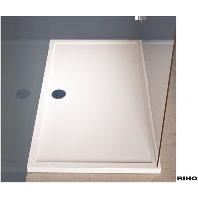 RIHO Weiße Rechteck-Duschwanne - 1400x900mm - Bodenmontage RIHO Weiße Rechteck-Duschwanne - 1400x900mm - Bodenmontage