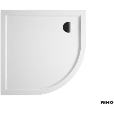 Riho Davos Viertelkreis-Duschwanne - 900x900mm, Weiß, Acryl Riho Davos Viertelkreis-Duschwanne - 900x900mm, Weiß, Acryl