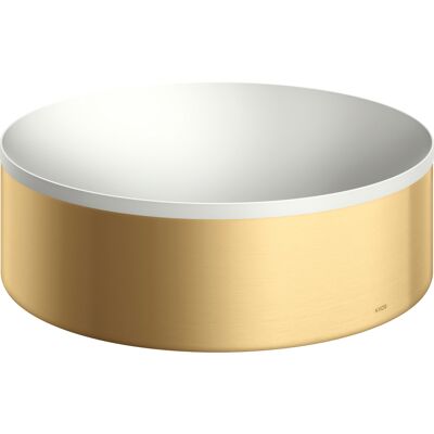 Hansgrohe AXOR Suite Rundwaschtisch - 300mm - SolidSurface - Brushed Gold Hansgrohe AXOR Suite Rundwaschtisch - 300mm - SolidSurface - Brushed Gold