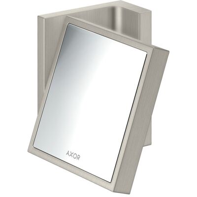 Hansgrohe AXOR Universal Rechteckiger Rasierpiegel - 1,7-fach Vergrößerung Hansgrohe AXOR Universal Rechteckiger Rasierpiegel - 1,7-fach Vergrößerung