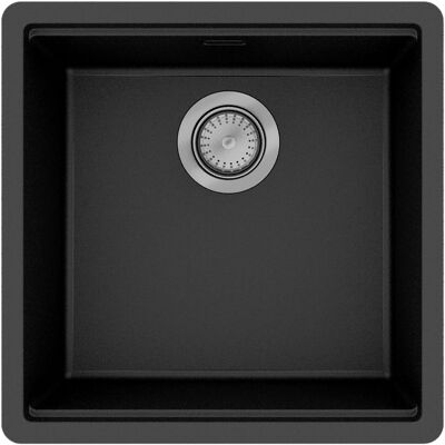 Hansgrohe S53 SilicaTec Einbauspüle - 400x400mm, Graphitschwarz Hansgrohe S53 SilicaTec Einbauspüle - 400x400mm, Graphitschwarz