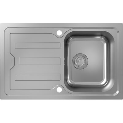 Hansgrohe Einbauspüle - 342mm Edelstahl, Kurzabfluss, Reversibel Hansgrohe Einbauspüle - 342mm Edelstahl, Kurzabfluss, Reversibel