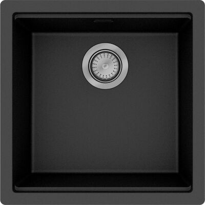 Hansgrohe S53 Unterbauspüle - SilicaTec, 400x400mm, Graphitschwarz Hansgrohe S53 Unterbauspüle - SilicaTec, 400x400mm, Graphitschwarz