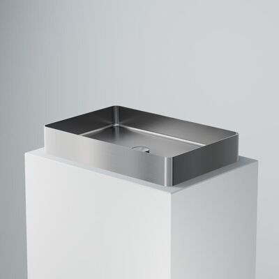 Steinberg Edelstahl rechteckiger Wandwaschbecken - Waschbecken Steinberg Edelstahl rechteckiger Wandwaschbecken - Waschbecken