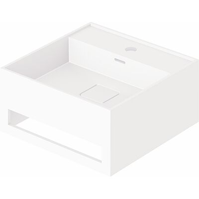 Steinberg Modell 443 Wand-Waschtisch - SolidSurface, Mattweiß Steinberg Modell 443 Wand-Waschtisch - SolidSurface, Mattweiß