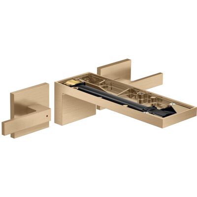 Hansgrohe AXOR MyEdition Wandmontage Badezimmerarmatur - 3-Loch, Brushed Bronze Hansgrohe AXOR MyEdition Wandmontage Badezimmerarmatur - 3-Loch, Brushed Bronze