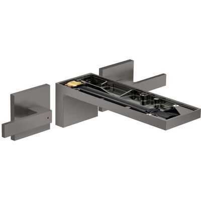Hansgrohe AXOR MyEdition Wandmontage Waschtischmischer - 3-Loch, Brushed Black Chrome Hansgrohe AXOR MyEdition Wandmontage Waschtischmischer - 3-Loch, Brushed Black Chrome
