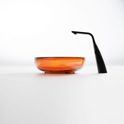 Steinberg Serie 489 Aufsatzwaschtisch, rund, aus Polyresin, mit Ablaufstopfen, 400x400x140mm, 489601031 Steinberg Serie 489 Aufsatzwaschtisch, rund, aus Polyresin, mit Ablaufstopfen, 400x400x140mm, 489601031
