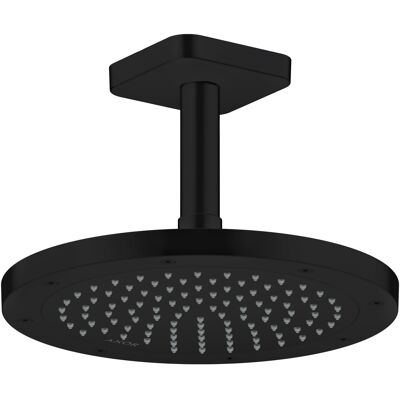 Hansgrohe AXOR ShowerSolutions Duscharm Deckenanschluss - 100mm, G ½, Mattschwarz Hansgrohe AXOR ShowerSolutions Duscharm Deckenanschluss - 100mm, G ½, Mattschwarz