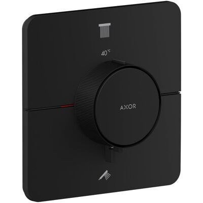 Hansgrohe AXOR ShowerSelect ID Thermostat - Softsquare - Mattschwarz - Duschthermostat Hansgrohe AXOR ShowerSelect ID Thermostat - Softsquare - Mattschwarz - Duschthermostat