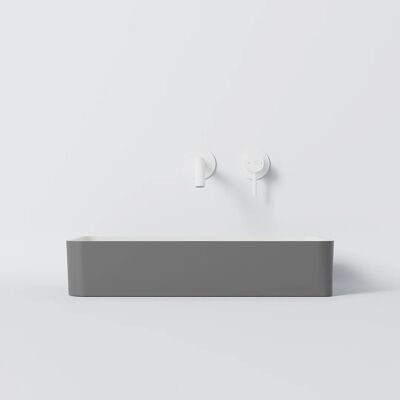 Steinberg Serie 440 Rechteckiger Solid Surface Waschbecken - Waschtisch Steinberg Serie 440 Rechteckiger Solid Surface Waschbecken - Waschtisch