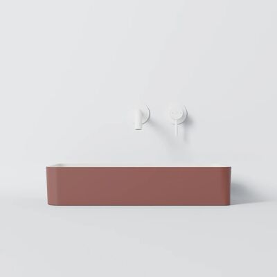 Steinberg Modell 440 - Solid Surface Rechteckiger Waschtisch - Waschtisch Steinberg Modell 440 - Solid Surface Rechteckiger Waschtisch - Waschtisch