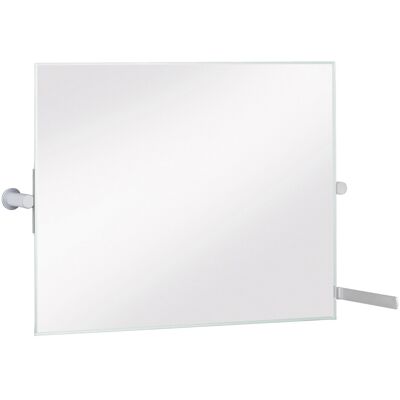 KEUCO Wandspiegel - 34986 - Hochwertiger Kristall, Verstellbar, Aluminium-Finish KEUCO Wandspiegel - 34986 - Hochwertiger Kristall, Verstellbar, Aluminium-Finish