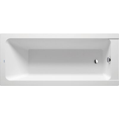 Duravit D-Code Badewanne, 1700x750mm, Rechteckig, Einbauversion, 120 Liter, 1 Rückenschräge, weiß, 700100000000000 Duravit D-Code Badewanne, 1700x750mm, Rechteckig, Einbauversion, 120 Liter, 1 Rückenschräge, weiß, 700100000000000