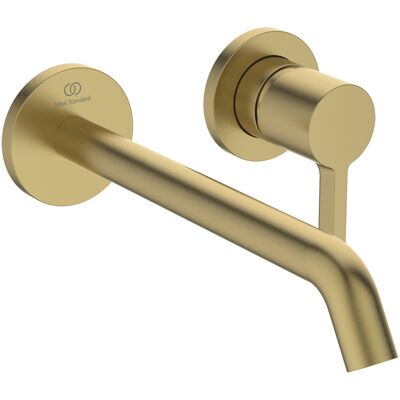 Ideal Standard Wand-Waschtischarmatur - Brushed Gold - 225mm Ausladung Ideal Standard Wand-Waschtischarmatur - Brushed Gold - 225mm Ausladung