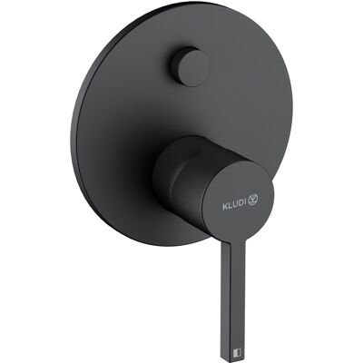 Kludi Nova Fonte Unterputz-Wannenarmatur - Push, Keramik, Schwarz Kludi Nova Fonte Unterputz-Wannenarmatur - Push, Keramik, Schwarz