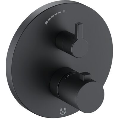 Kludi Nova Fonte Thermostat-Duschmischer - Matt Schwarz Kludi Nova Fonte Thermostat-Duschmischer - Matt Schwarz