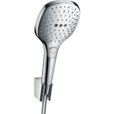 Hansgrohe Raindance Select E Brausehalterset 120 3-jet mit Brauseschlauch Länge 125cm, chrom, 26700000 Hansgrohe Raindance Select E Brausehalterset 120 3-jet mit Brauseschlauch Länge 125cm, chrom, 26700000