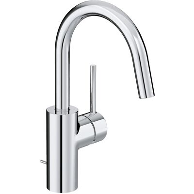 KLUDI BOZZ Waschtisch-Einhandmischer, Auslaufhöhe 185mm, schwenkbarer Auslauf, chrom, 380270576 KLUDI BOZZ Waschtisch-Einhandmischer, Auslaufhöhe 185mm, schwenkbarer Auslauf, chrom, 380270576