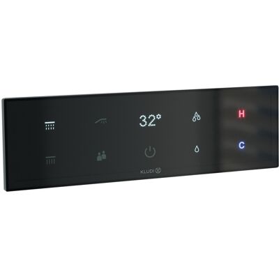 Kludi TouchTronic Elektronisches Unterputz-Thermostat - Touch Display - Schwarz - Thermostat Kludi TouchTronic Elektronisches Unterputz-Thermostat - Touch Display - Schwarz - Thermostat