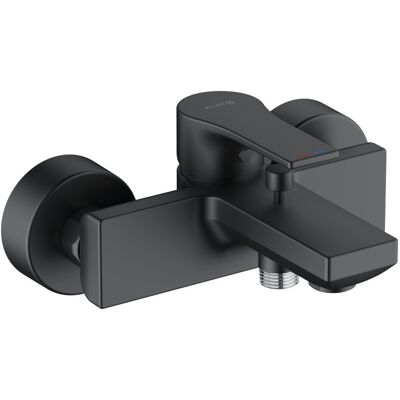 Kludi ZENTA SL Badewannen- und Duschmischer - Wandmontage, Schwarz/Chrom Kludi ZENTA SL Badewannen- und Duschmischer - Wandmontage, Schwarz/Chrom