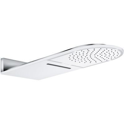 Kludi A-QA Kopfbrause 300mm Chrom/Weiß - Duschkopf Kludi A-QA Kopfbrause 300mm Chrom/Weiß - Duschkopf