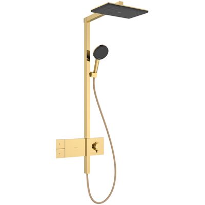Hansgrohe Hansgrohe Raindance Alive Q Duschsystem - RainAir, PowderRain, Gold Hansgrohe Hansgrohe Raindance Alive Q Duschsystem - RainAir, PowderRain, Gold