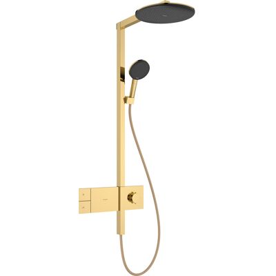 Hansgrohe Raindance Alive S Duschsystem - Wassersparend, Polished Gold Hansgrohe Raindance Alive S Duschsystem - Wassersparend, Polished Gold