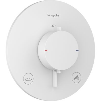Hansgrohe Ecostat Comfort S Thermostat - Weiß Matt - Dusche & Bad Hansgrohe Ecostat Comfort S Thermostat - Weiß Matt - Dusche & Bad