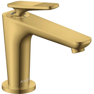 Hansgrohe Axor Citterio C CoolStart Waschtischarmatur - Kubischer Schnitt - Polierte Gold-Optik - 128mm Ausladung - Unverschließbarer Ablauf Hansgrohe Axor Citterio C CoolStart Waschtischarmatur - Kubischer Schnitt - Polierte Gold-Optik - 128mm Ausladung - Unverschließbarer Ablauf