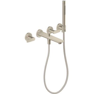 Hansgrohe Axor Citterio C Badarmatur - Wandmontage, gebürstet Nickel Hansgrohe Axor Citterio C Badarmatur - Wandmontage, gebürstet Nickel