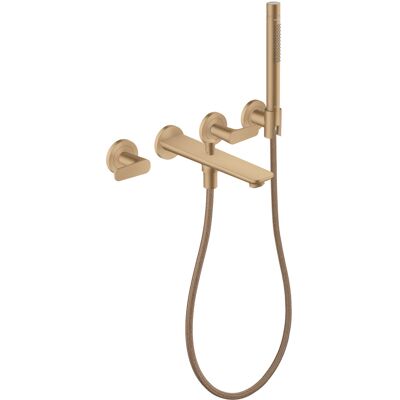 Hansgrohe Axor Citterio C Wannen-3-Loch-Armatur - Brünierter Bronze, Wandmontage Hansgrohe Axor Citterio C Wannen-3-Loch-Armatur - Brünierter Bronze, Wandmontage
