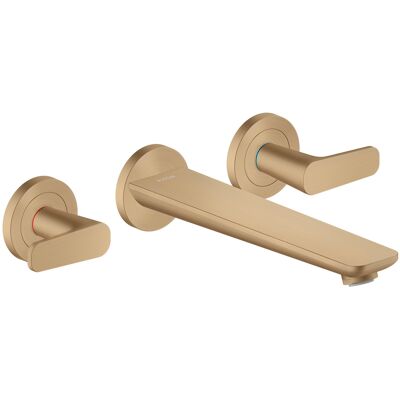 Hansgrohe Axor Citterio C Wandmontage Badarmatur - Brushed Bronze, 3-Loch Hansgrohe Axor Citterio C Wandmontage Badarmatur - Brushed Bronze, 3-Loch