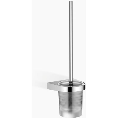 Dornbracht Lissé Toiletten-Bürstengarnitur - Wandmodell, chrom, Glas, schwarz Dornbracht Lissé Toiletten-Bürstengarnitur - Wandmodell, chrom, Glas, schwarz