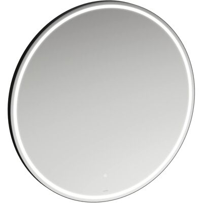 LAUFEN BASE 2.0 Spiegel, LED-Beleuchtung, Touch Sensorschalter, rund, Aluminiumrahmen schwarz matt, H4443921084501 LAUFEN BASE 2.0 Spiegel, LED-Beleuchtung, Touch Sensorschalter, rund, Aluminiumrahmen schwarz matt, H4443921084501