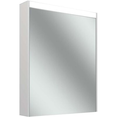 Schneider LED Spiegelschrank - Umkehrbare Tür, 60cm, Aluminium Schneider LED Spiegelschrank - Umkehrbare Tür, 60cm, Aluminium