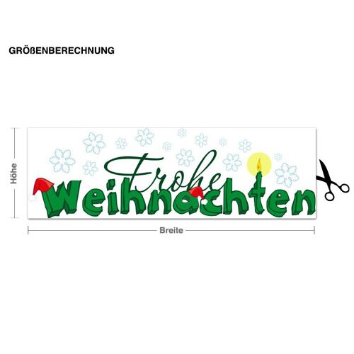 Wandtattoo Weihnachten Frohe Weihnachten