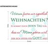 Wandtattoo Weihnachten Warum feiern wir Weihnachten